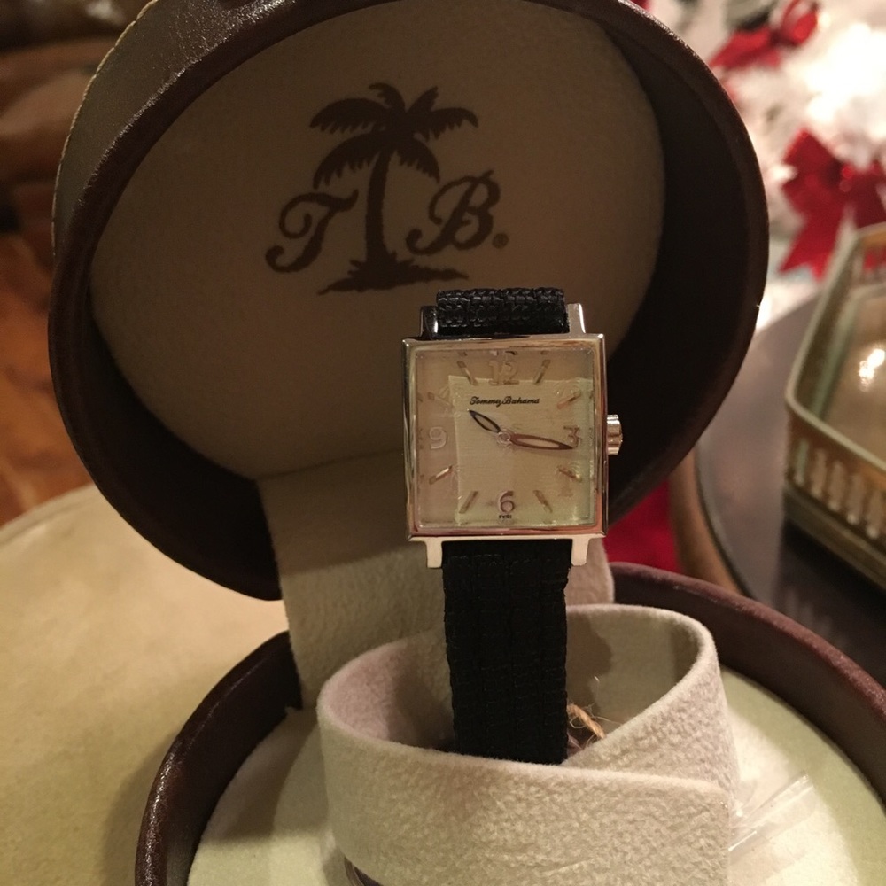 Tommy Bahama woman’s watch dark brown small nwt